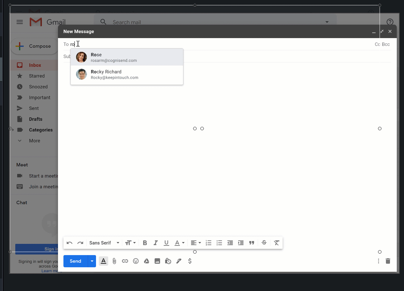 Cognisend Multiple Recipients Reply